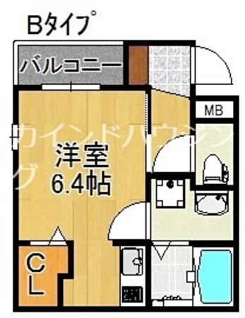 天下茶屋駅 徒歩7分 2階の物件間取画像